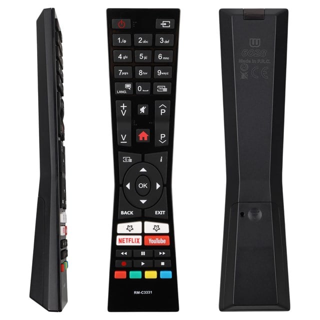 Vestel RM C3331 - RCA243100 / Jvc LT 32VHT - LT 43C898 - LT 55VU63L Netflix Youtube Tuşlu Lcd Tv Kumanda