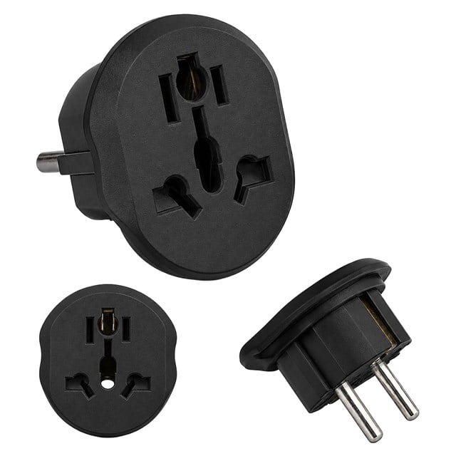 Powermaster PM-24241 Avrupa Çıkışlı Universal Seyahat Priz Adaptörü Çoklu Fiş Giriş Tipi Uyumu