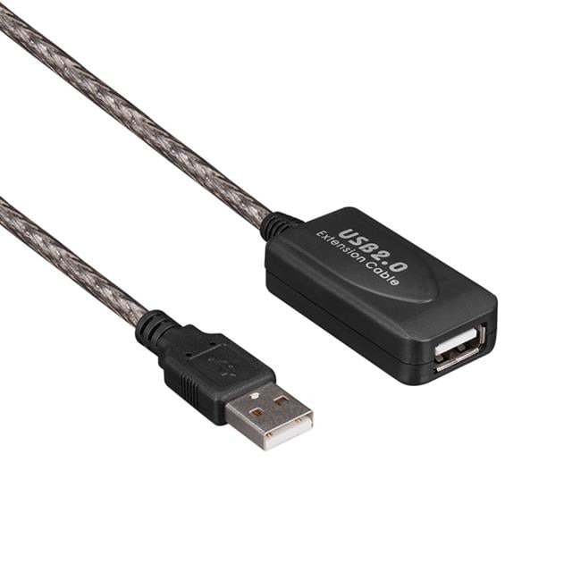 Powermaster PM-11426 15 Metre Şeffaf Korumalı USB 2.0 Uzatma Kablosu
