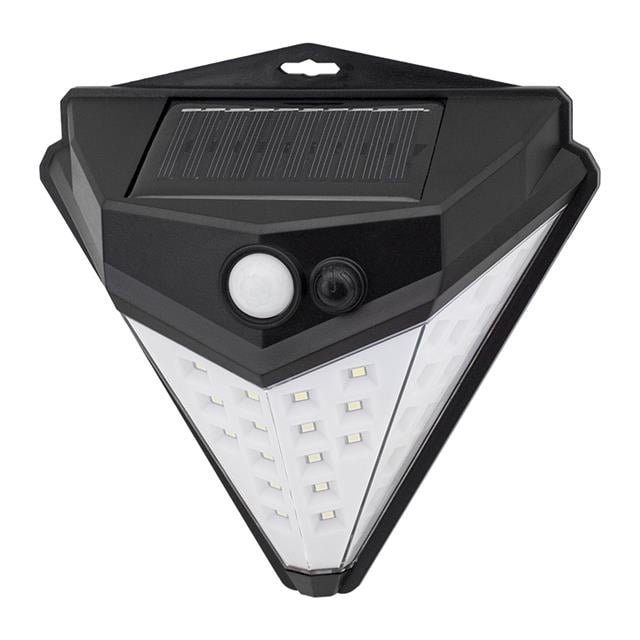 Powermaster T-1622 Güneş Enerjili Hareket Sensörlü Solar Duvar Lambası 180°