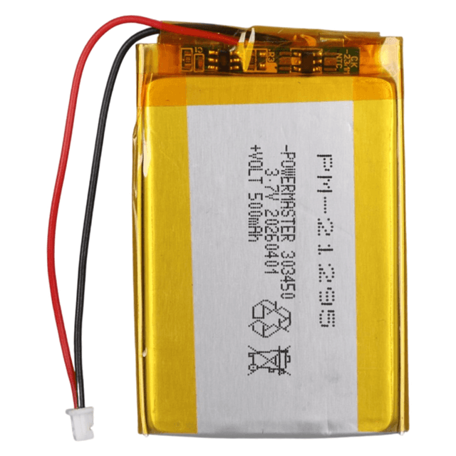 Powermaster PM-21295 3.7V 500Mah 303450 3.5Mm Soketli Lityum Polimer (Li-Po) Batarya Şarj Edilebilir Pil