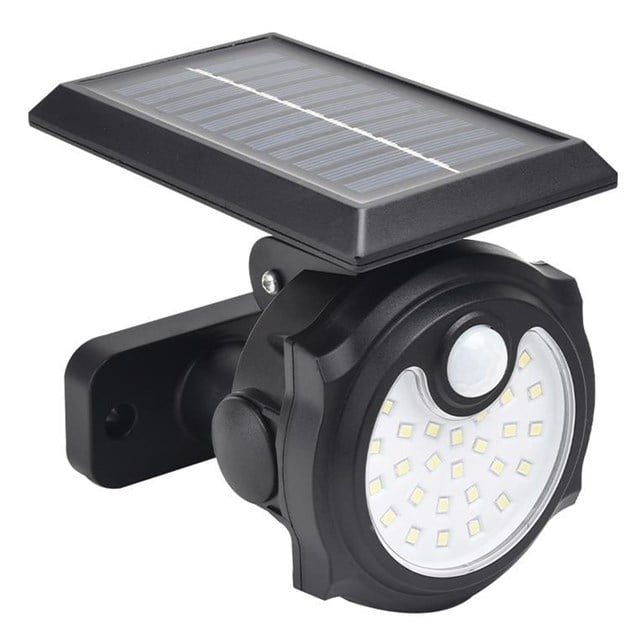 Powermaster SH-1705A 26 Ledli Sensörlü 3 Modlu Solar İndiksiyon Duvar Lambası