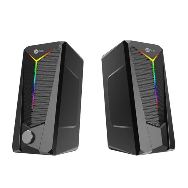 Lenovo Lecoo DS104 Kablolu Usb + 3.5Mm Jack 6W 80Db Rgb Işıklı 1+1 Gaming Speaker - Hoparlör