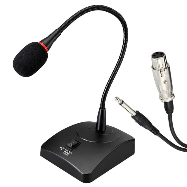 Magicvoice MV-H05 Kablolu Kürsü Mikrofonu Spiral Akrobat Gövde