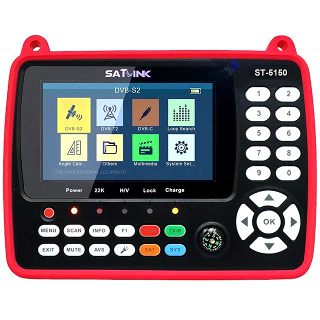 Satlink ST-5150 Combo DVB-S/S2/C/T/T2  - 4.3'' Ekranlı Görüntülü Full HD Uydu Yön Bulucu