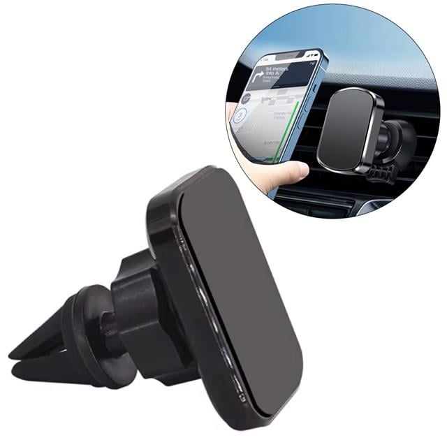 Powermaster JX002 Mıknatıslı Manyetik Araç Telefon Tutacağı Klima Kanalına Geçmeli 360 Derece Hareketli Başlık