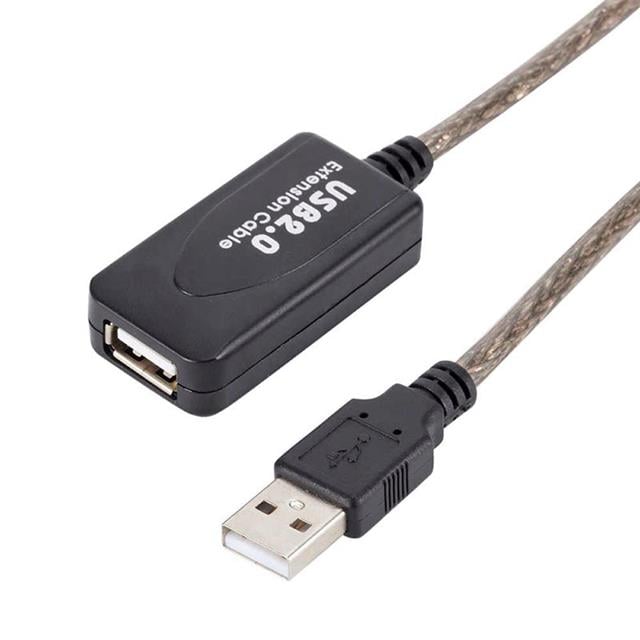 Powermaster PM-4493 5 Metre Şeffaf Korumalı USB 2.0 Uzatma Kablosu