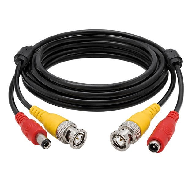 Powermaster PM-13818 BNC Video Ve Güç Kablosu 15 Metre Güvenlik Kamera Bağlantısı