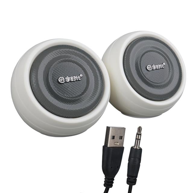 Magicvoice MV-24845 1+1 USB AUX Oval Multımedia Ses Sistemi Speaker - Hoparlör 2X3watt