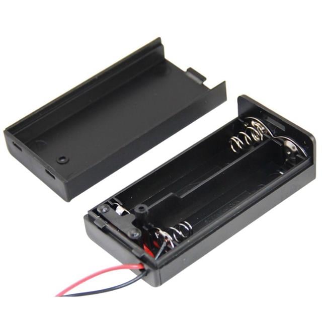 Powermaster IC-233C Kapaklı Switch'li 2'Li AA Pil Yuvası