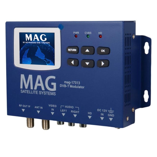 Mag MG-17313 Lcd Ekranlı Hd-Rf Converter Full Hd Dvb-T Encoder Modülatör (Dvb-T/Av/HDMI)