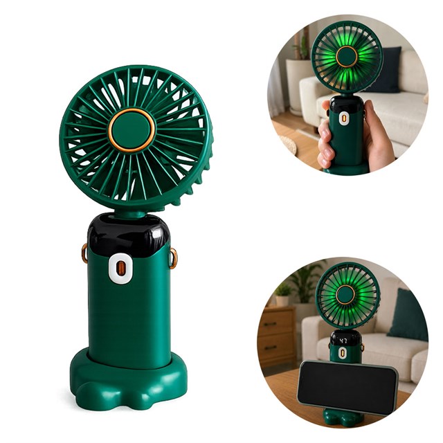 Powermaster PM-25103 Yeşil Kokulu Oynar Başlıklı Taşınabilir Fan Vantilatör