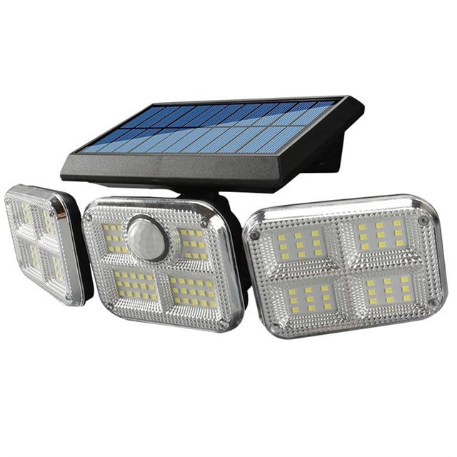 Powermaster FL-1727 Sensörlü 3 Çalışma Modlu 120 Smd Ledli Solar Duvar Bahçe Lambası